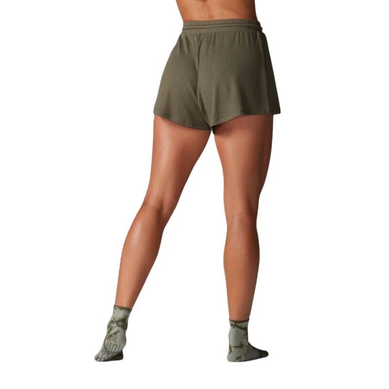 Lounge Waffle Short Olive Xsmall