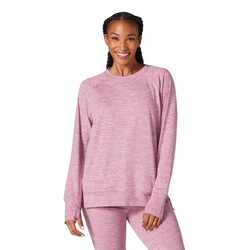 Tavi Brushed Tec Knit Sweatshirt Berry Space Dye Medium