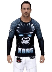 Vulkan Kong Rash Guard T-Shirt for Men, S, Black