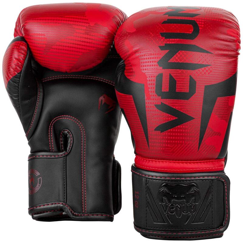 Venum Elite Boxing Gloves Red Camo 14 Oz