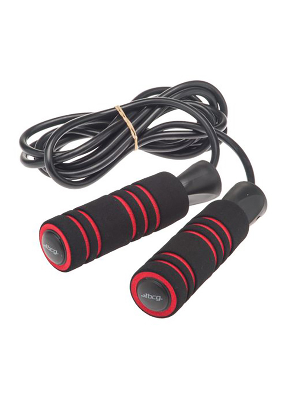 800sport Weighted Cable Skipping Rope, Black