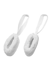 Merrithew Fuzzy Hanging Straps, 2 Pieces, White