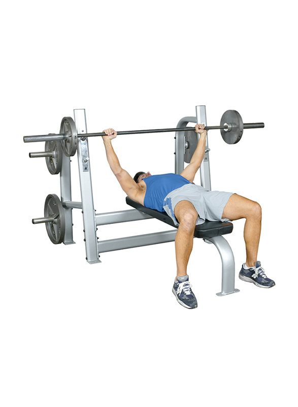 Inflight Fitness Olympic Bench, 185 x 170 x 122cm, Grey