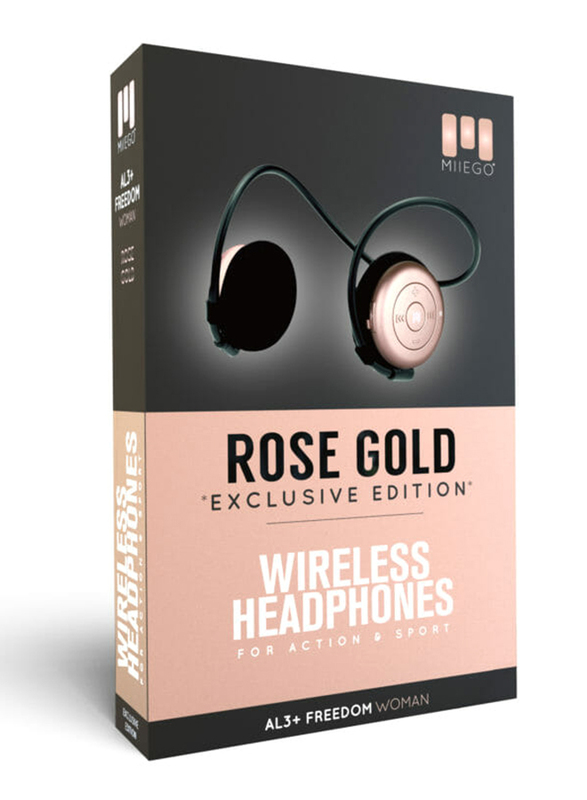 Miiego Al3+ Exclusive Edition Wireless On-Ear Sports Headphones, Rose Gold
