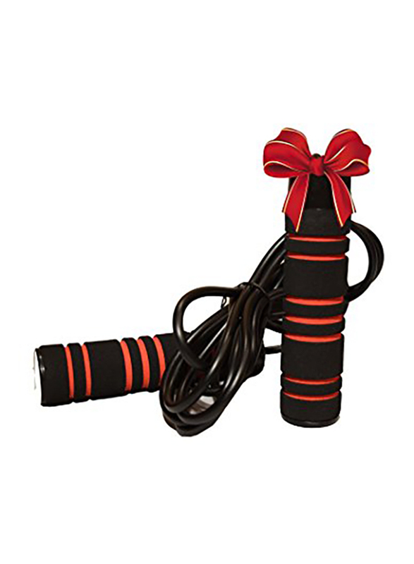 800sport Weighted Cable Skipping Rope, Black