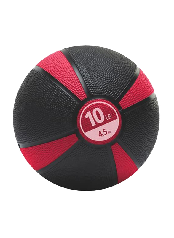 Merrithew Medicine Ball, 10 Lbs, Black/Red