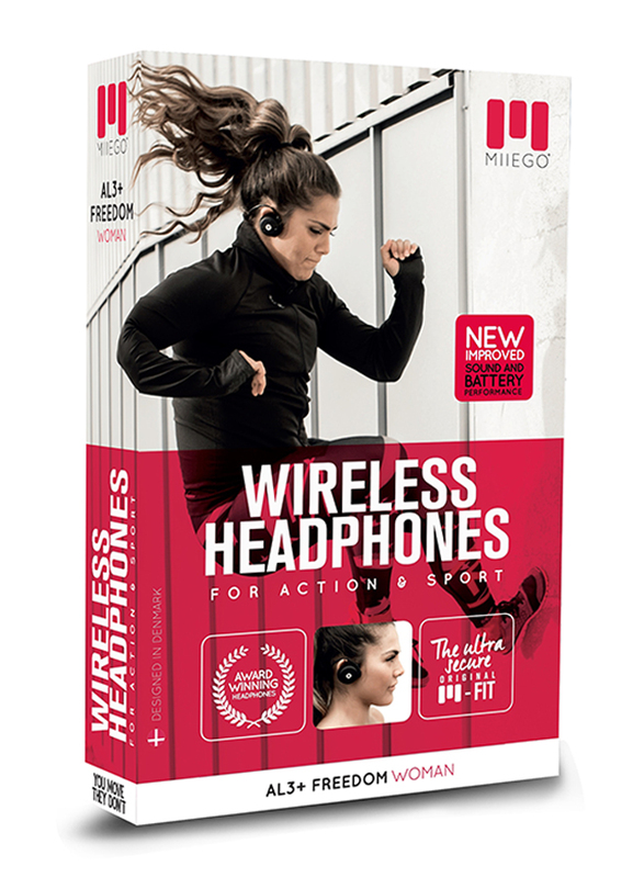 Miiego Al3 Freedom Woman Wireless On-Ear Sports Headphones, Black