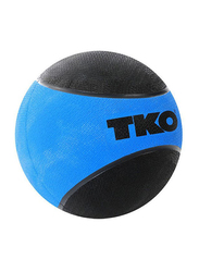 TKO Rubberized Medicine Ball, 8LBS, Blue/Black