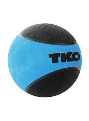 TKO Rubberized Medicine Ball, 4LBS, Blue/Black