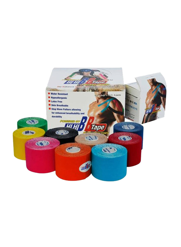 BB Kinesiology Tape, 9 Pieces, Multicolour
