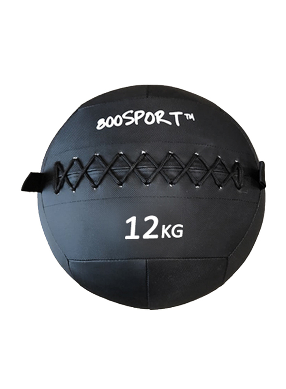 800sport Wall Ball, 12 KG, Black