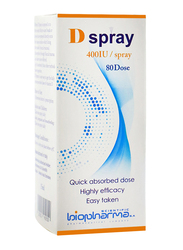 D Spray Vitamin D3 Oral Spray, 80 Dose, 400IU, 15ml
