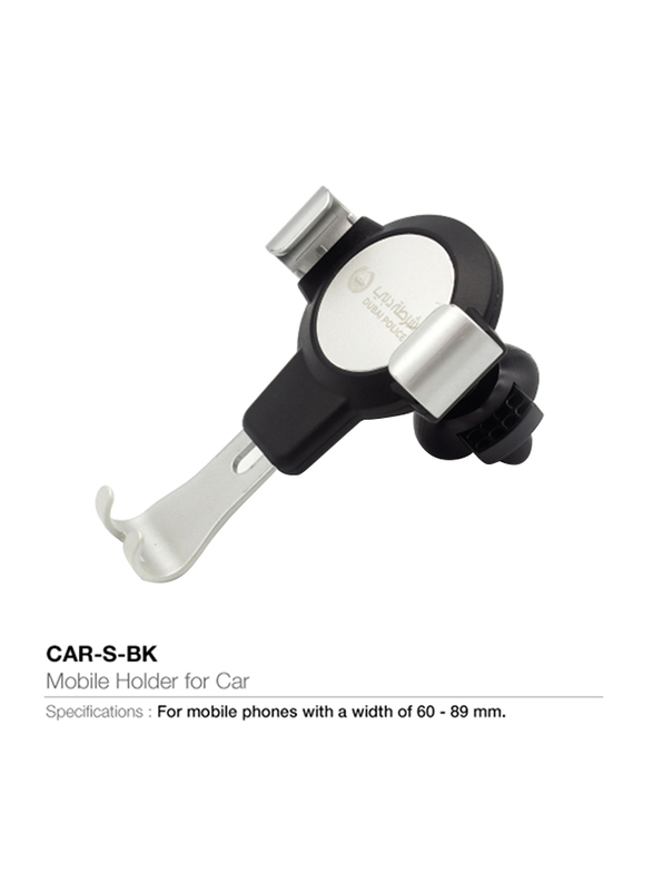 Silver Sword Wireless Car Charger Mount, Black/White