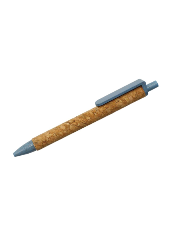 سلفر سورد قلم صديق للبيئة مصنوع من القش, ازرق