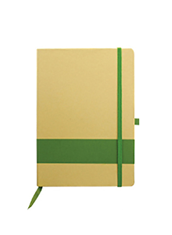 سلفر سورد دفتر صديق للبيئة مع شريط, متعدد الالوان، اخضر