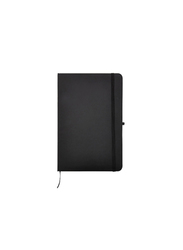Silver Sword Promotional Notebook with Calendar, Pocket & Pen Holder, A5 Size, Black
