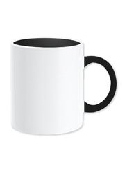 Silver Sword 325ml Two Tone Coffee Mug, Black