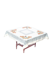 Handpainted Table Cover, White