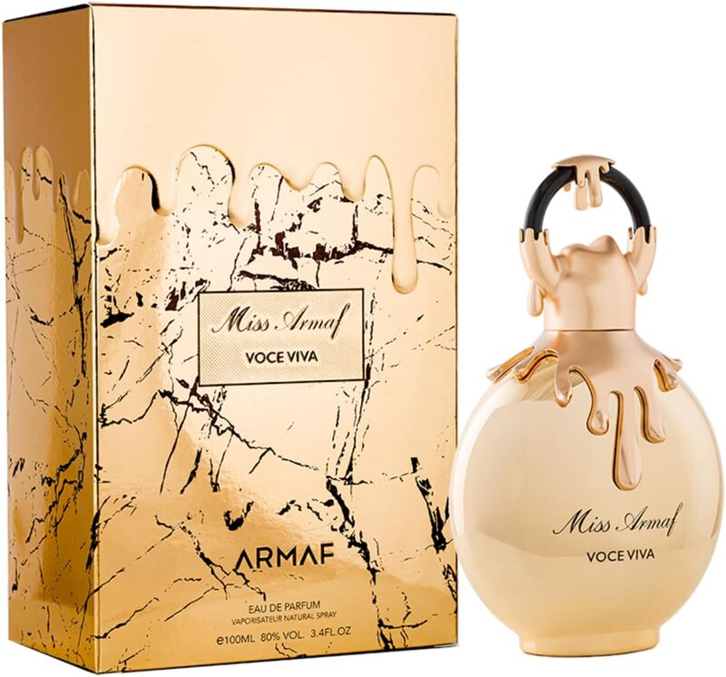 Armaf Perfume for Women Miss Armaf Voce Viva Eau De Parfum 100ml For Her, Long Lasting, Fragrance, Gold