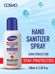 Cosmo Advanced Instant Antiseptic/Disinfectant Hand Sanitizer Spray, 100ml