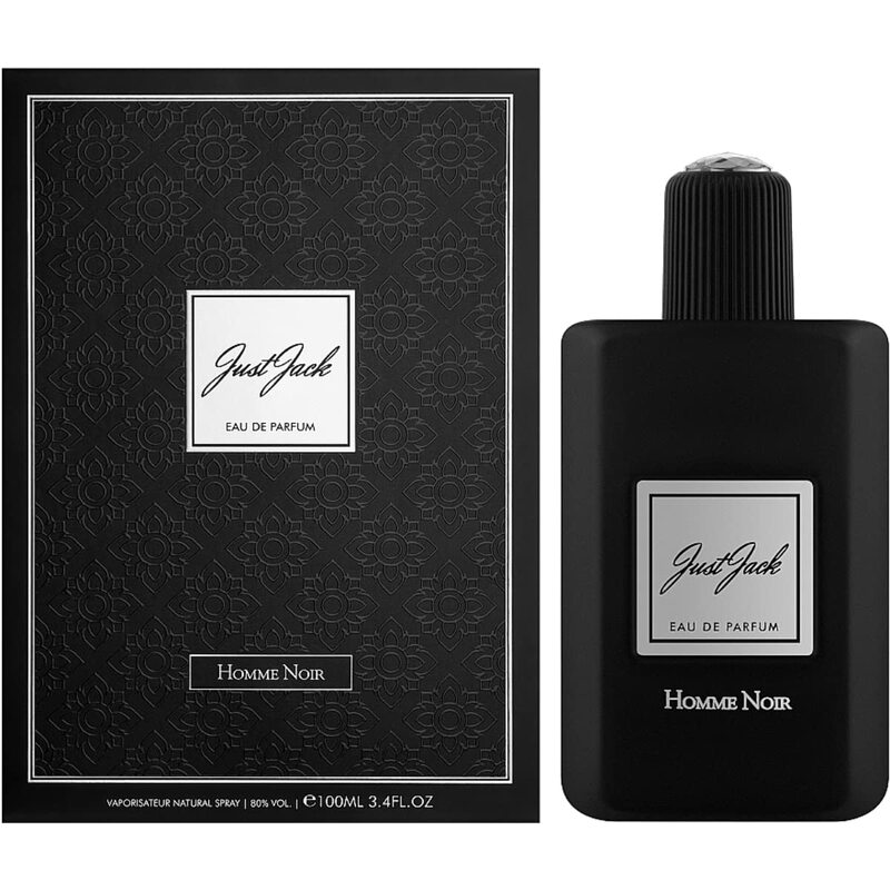 Just Jack Homme Noir Perfumes For Men Eau De Parfum 100ML, For Him Long Lasting Fragrance