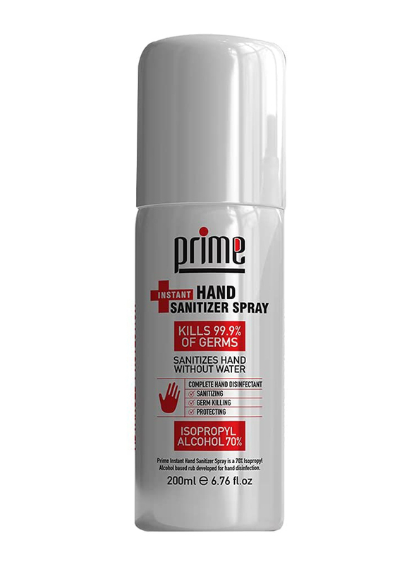 Prime Instant Hand Sanitizer Spray, 200ml x 12 Pieces