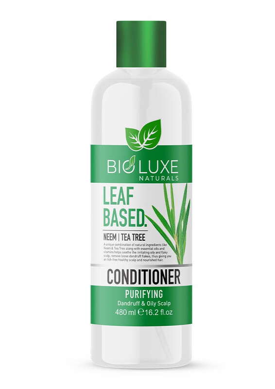 Bioluxe Naturals Leaf Based Hair Conditioner 480ml, Neem + Tea Tree, Purifying , Hair Care