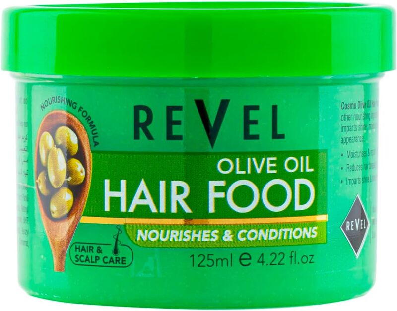 Revel Hairs Care Hair Food Formula For Men & Women 125ml, Reduce Hair Brakeage, Deeply Moisturizing, Leaving It Soft, Smooth, Healthy (Olive Oil)
