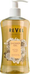 Revel Royal Oud Shower Gel 1000ml Yellow, Gentle Cleansing, Deep Moisturizing, Daily Use