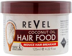 Revel Hairs Care Hair Food Formula For Men & Women 125ml, Reduce Hair Brakeage, Deeply Moisturizing, Leaving It Soft, Smooth, Healthy (Coconut Oil)