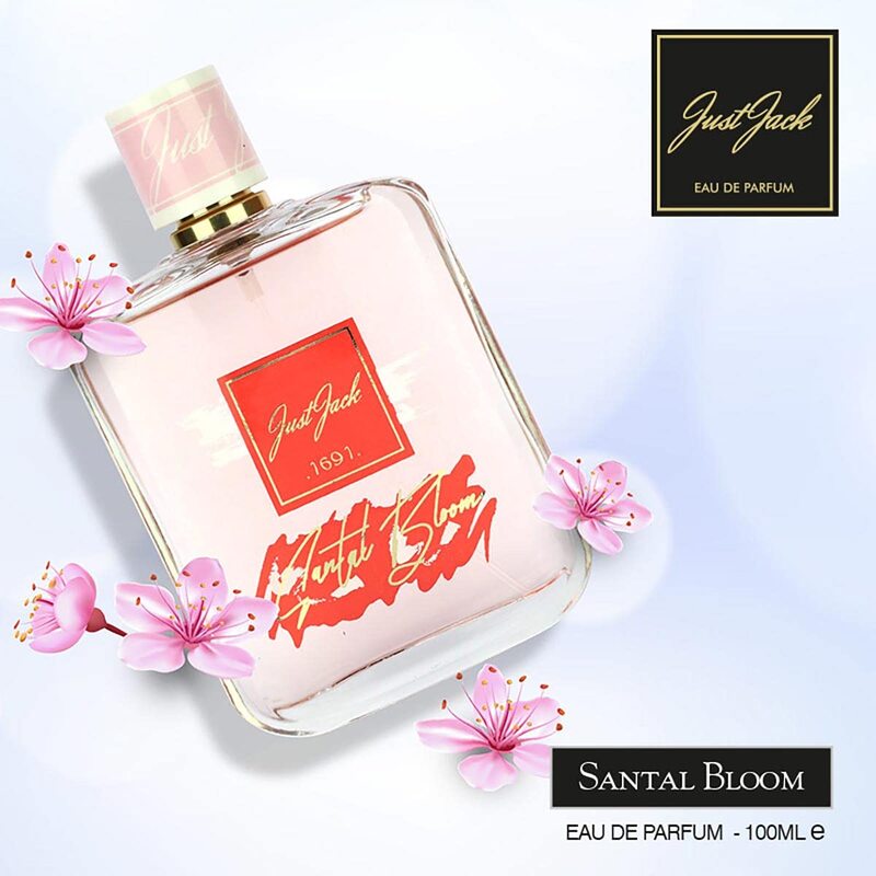 Just Jack Santal Bloom Perfumes For Men and Women, Eau De Parfum 100ML, For Him Long Lasting Fragrance