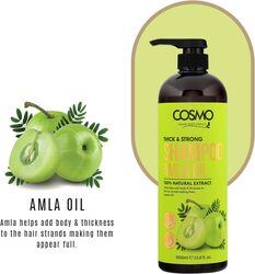 Cosmo Thick & Strong Amla Oil Shampoo 1000ml, 33.8 fl.oz, For Men and Women