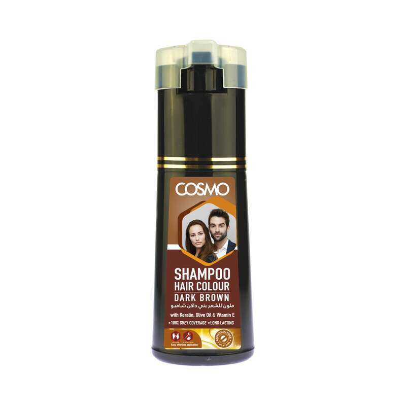 

Cosmo Hair Colour Shampoo Light Brown 180ml for Men and Women