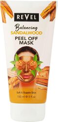 Revel Skin Care Balancing Sandalwood Peel Off Mask 150ml, For Men & Women, Soothing and Refreshing, Removes Black Head & White Head, Face Wash, Bath & Body, Tighten Pores, Beauty
