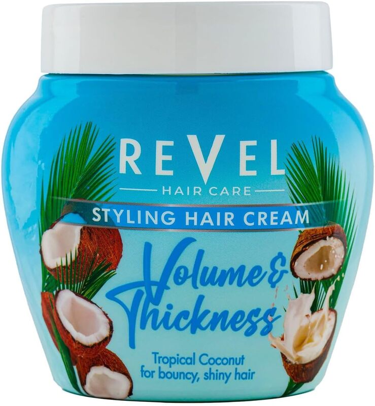 Revel Hair Care Volume & Thickness Styling Hairs Cream For Men & Women 400ml, Tropical Coconut For Strong Hair, All hair Type
