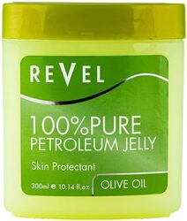 Revel Skin Care, Olive Oil 100% Pure Petroleum Jelly 300ml, Skin Care, Skin Protectant, Softens, Soothe, Moisturize