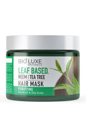 Bioluxe Naturals Leaf Based Hair Mask 325ml, Neem +tea Tree, Purifying Dandruff & Oily Scalp