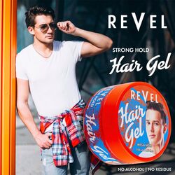Revel Mega Hold Hair Styling Gel 250ml, For Men, Hair Care, Hair Wax, Saloon Products, moisturizing, Long Lasting Styling, Quick Drying, Non Sticky, Alcohol Free