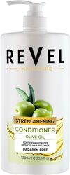 Revel Hair Care Anti Hair Fall Olive Oil Strengthening Conditioner 1000ml, For Hairs, Reduces Hair Breakage, Paraben Free