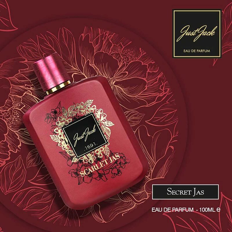 Just Jack Scarlet Jas Perfume For Women, Eau De Parfum 100ML, For Her Long Lasting Fragrance