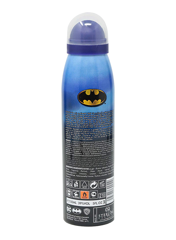 Batman Deodorant Body Spray for Men, 150 ml