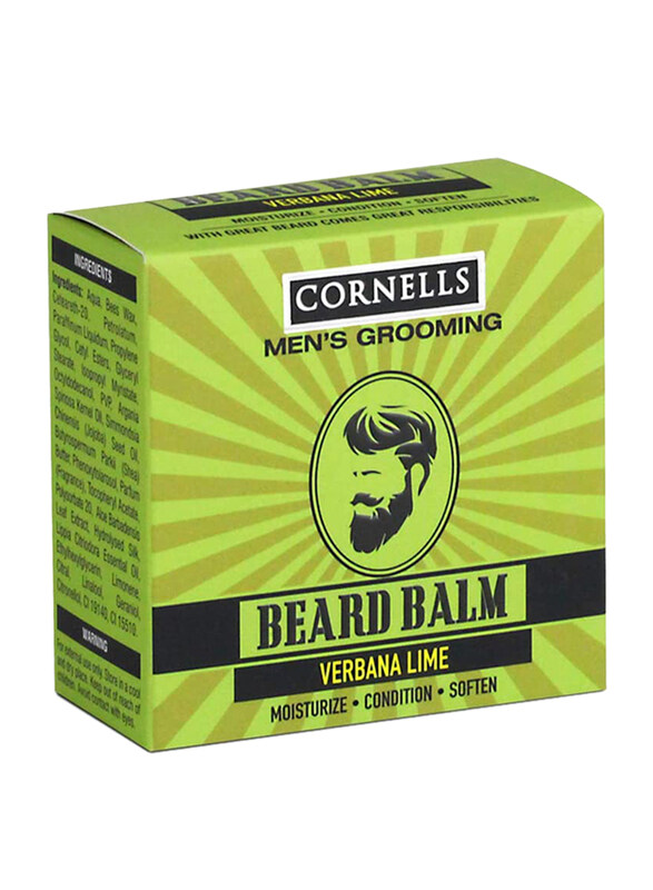 

Cornell's Cornells Men's Grooming Verbana Lime Beard Balm, 75gm