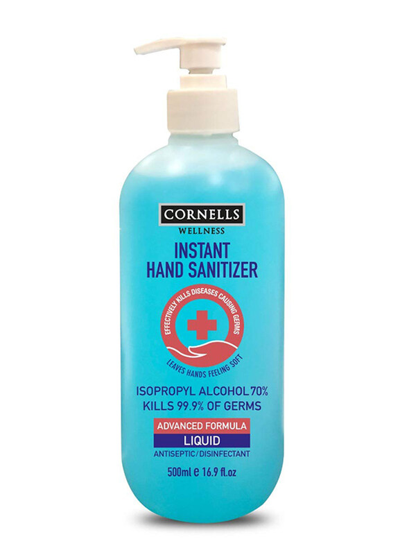 

Cornells Wellness Instant Hand Sanitizer Liquid, 500ml
