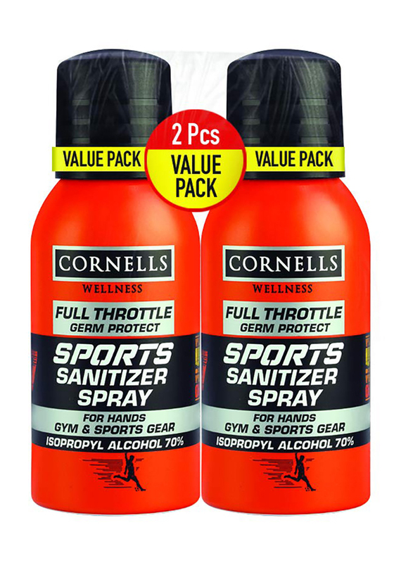 Cornells Wellness Full Throttle Sport Sanitizer Spray, 100ml x 2 Pieces