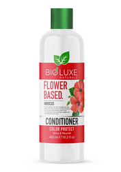 Bioluxe Naturals Flower Based Hair Conditioner 480ml, Hibiscus, Colour Protect, Hair Care