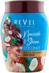 Revel Hair Care Coconut Hot Oil Treatment Hair Mask For Unisex 1000ml, Hair Fall Control, Regrowth