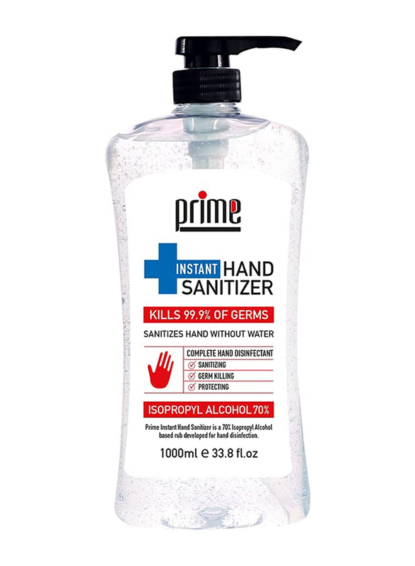 Prime Instant Hand Sanitizer Gel, 1000ml x 10 Pieces