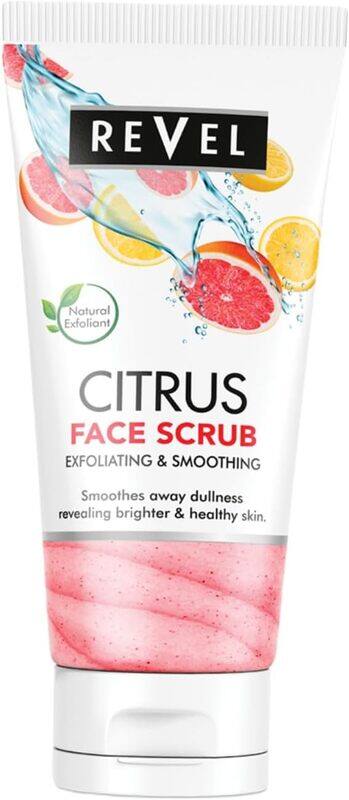 

Revel Refreshing Citrus Face Scrub 150ml, Lemon Extract to Refresh and Revive the Skin, All Skin Type, For Men & Women