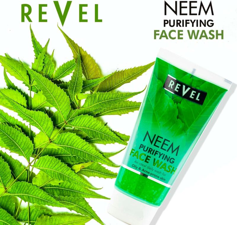 Revel Face & Body Care Neem Purifying Face Wash 150ml, Best for Oily & Acne Prone Skin, Cleansing