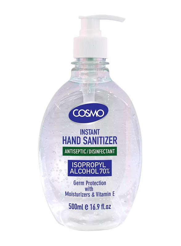 Cosmo Instant Hand Sanitizer Antiseptic/Disinfectant Gel, 500ml